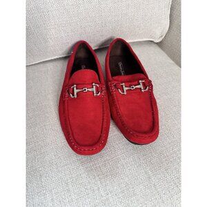 David Stone Loafers Men's Size 11 Slip On Red Driver Dress Casual Shoes